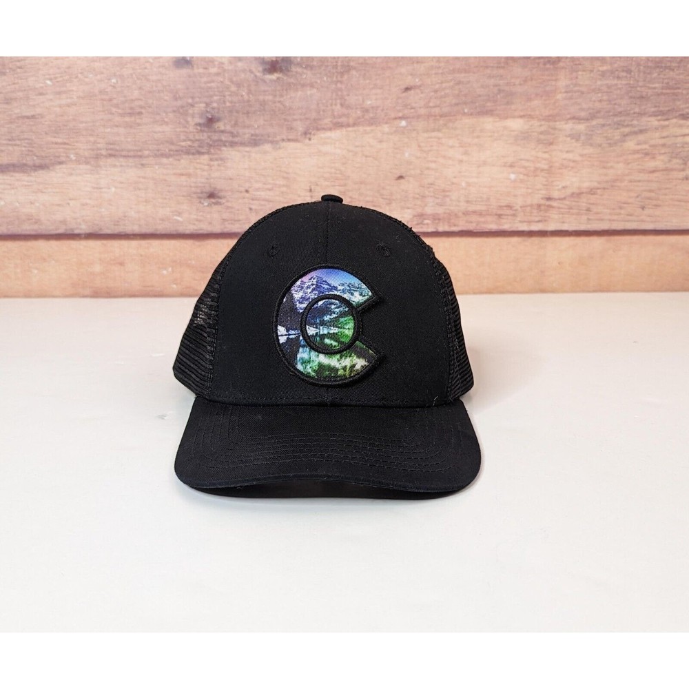 Colorado Limited Hat Snapback Cap Adjustable Strap Black Adults Trucker Mountain